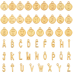 Золотой 4сумки 2 стили в тибетском стиле из цинкового сплава 26 подвески с буквами, золотые, 16~20.5x7~17.5x1.8~2 мм, отверстие : 1.6~2 мм, 2 сумки / стиль