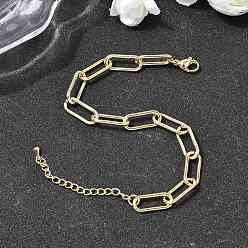 Настоящее золото 18K Браслеты-цепочки из латуни для женщин, стойки покрытие, долговечный, без кадмия и без свинца, реальный 18 k позолоченный, 7.76 дюйм (19.7 см)