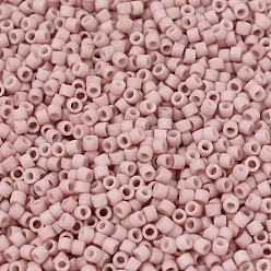 (DB1515) Matte Opaque Pink Champagne MIYUKI Delica Beads, Cylinder, Japanese Seed Beads, 11/0, (DB1515) Matte Opaque Pink Champagne, 1.3x1.6mm, Hole: 0.8mm, about 2000pcs/bottle, 10g/bottle