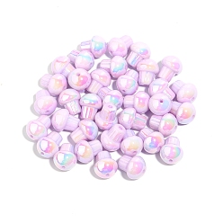 Бледно-Розовый 10 акриловые бусины с покрытием, гриб, розовый жемчуг, 15x13 мм