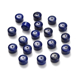 Ляпис-Лазурь Бусины из натурального лазурита, диск, Heishi бусы, 10.5x7.5 мм, отверстие : 1 мм