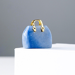 Синий Авантюрин Окрашенный и нагретый натуральный авантюрин синего цвета для украшения сумок, украшения из энергетического камня рейки, 25x25 мм