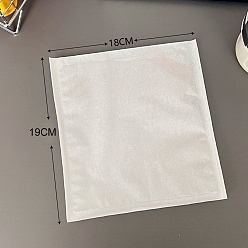 White Disposable Paper Bakery Bags with Window, Pastry Bags, Cookies Chocolates Candy Packaging Bag, White, 190x180mm