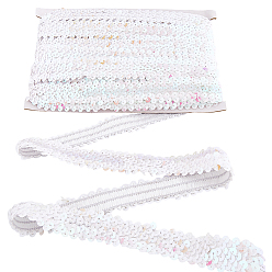 Разноцветный Полиэстеровая отделка пайетками, отделка пайетками из рыбьей чешуи, украшения костюма, плоско-круглые, красочный, 25~30 мм