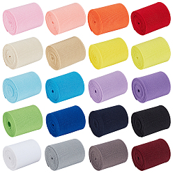(52) Непрозрачная лаванда 20м 20 цвета полиэстера эластичная широкая лента, плоский, аксессуары для одежды, разноцветные, 50 мм, 1 м / цвет