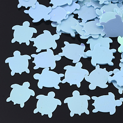 Небесно-голубой Аксессуары для орнаментов, пластиковые пайетки / блестки из пвх, черепаха, голубой, 8x7x0.3 мм, около 25000 шт / 500 г