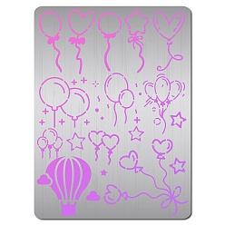  баллон Трафареты для резки металла из нержавеющей стали, для diy scrapbooking / фотоальбом, декоративное тиснение, матовый цвет нержавеющей стали,  баллон, 140x190 мм