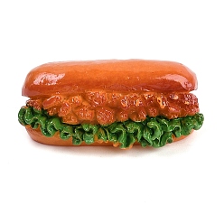 Шоколадный Мини-модель из смолы, имитация гамбургера, аксессуары для оформления микроландшафта, притворяясь опорными украшениями, 33.5x16x13.5 мм