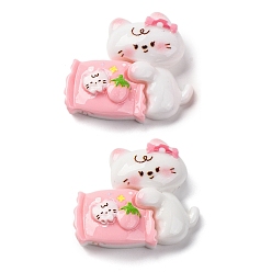 Candy Кабошоны из непрозрачной смолы с кошачьей тематикой, конфеты, 26x28.5x8.5 мм