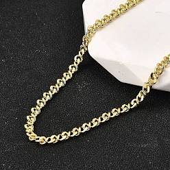 Настоящее золото 18K Латунь скручены ожерелья цепи, без свинца и без кадмия, долговечный, стойки покрытие, реальный 18 k позолоченный, 17.91 дюйм (45.5 см)