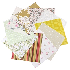 Желтый Хлопчатобумажная ткань с принтом фруктов, для пэчворка, шить ткани для пэчворка, желтые, 25x25 см