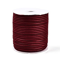 Темно-Красный Бархатная лента, одна сторона, для подарочной упаковки, оформление партии, плоский, с катушками, темно-красный, 3~4 мм, около 50.00 ярдов (45.72 м) / рулон