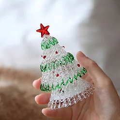 Белый Рождественские украшения в стиле лэмпворк, для украшения дома, белые, 105 мм