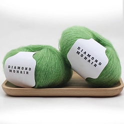 Lime green Acrylfasergarn, zum Stricken und Häkeln, warmes Garn für Taschen, Mützen, Schals, Kleidung, Handschuhe, Hausschuhe, Puppen, lime green, 0.9 mm