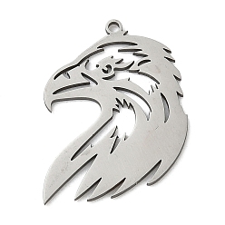 Eagle 201 подвески из нержавеющей стали, лазерная резка, цвет нержавеющей стали, орел, 27x20.5x1 мм, отверстие : 1.5 мм