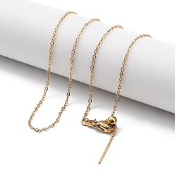 Золотой Ионное покрытие (IP) регулируемое 304 ожерелья из троса из нержавеющей стали, с силиконовыми бусинами, золотые, 17.40~17.64 дюйм (44.2~44.8 см)