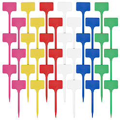 (52) Непрозрачная лаванда 120 шт. 6 цветные прямоугольные пластиковые этикетки для растений, Теги растений, для семян в горшках травы цветы овощи, разноцветные, 147x55x1 мм, 20 шт / цвет