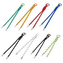 (52) Непрозрачная лаванда 8 шт. нейлоновых подвесных украшений, с литыми пружинными кольцами, разноцветные, 215 мм