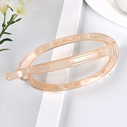 Фора Овальные заколки для волос из смолы, оранжевые, 120x50 мм