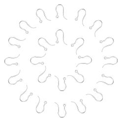 Прозрачный 100шт. прозрачные смоляные крючки для сережек, с горизонтальными петлями, прозрачные, 17x12x1 мм, отверстие : 1.2 мм, штифты : 0.7 мм