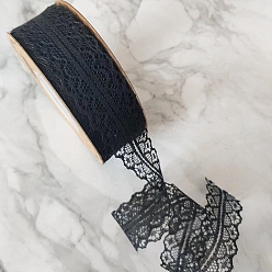 Черный 22m ленты из органзы и цветочного кружева, аксессуары для одежды, подарочная упаковка, чёрные, 1-1/8 дюйм (30 мм), около 24.06 ярдов (22 м) / рулон
