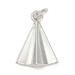 Платина Латунь прелести, треугольные, без кадмия и без свинца, долговечный, стойки покрытие, с целью перехода в кольце, платина, 18x12.5x4 мм, отверстие : 3 мм