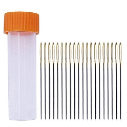 Платина Иглы из железной пряжи, тупые иглы с большим ушком, для вышивки крестом, вязание, вышивка лентами, платина, 45x1.06 мм