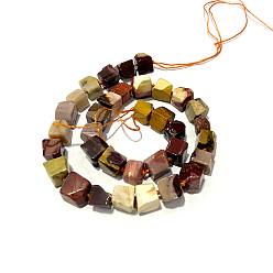 Mookaite Natural Mookaite Beads Strands, Cube, 9~12x10~12mm, Hole: 1mm, about 34~38pcs/strand, 15.1 inch