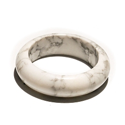 Говлит Натуральные ручки для рук Howlite, внутренний диаметр: 18~20 мм
