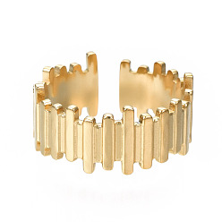 Золотой 304 массивное кольцо из нержавеющей стали для женщин, золотые, размер США 7 (17.3 мм)