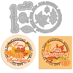 Другие Углеродистая сталь разрезает трафареты, для diy scrapbooking, Фотоальбом, декоративное тиснение, бумажная карточка, матовый цвет платины, День благодарения тематический шаблон, 13.8x8.6x0.08 см