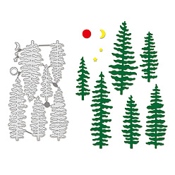 Дерево Углеродистая сталь разрезает трафареты, для diy scrapbooking, Фотоальбом, декоративная бумага для тиснения, цвет нержавеющей стали, дерево, 175x106x0.8 мм