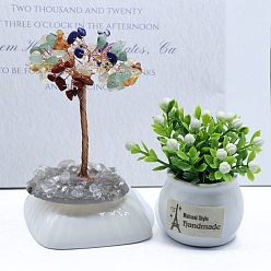 Смешанные камни Природные смешанные каменные скульптуры, украшения для выставки, для домашнего офисного стола, дерево, 40~80x90~120 мм