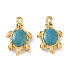 Turtle 304 нержавеющей стальной эмали подвески, ионное покрытие (ip), реальный 18 k позолоченный, прелести черепахи, 28.5x18.5x7.5 мм, отверстие : 2.5x1.5 мм