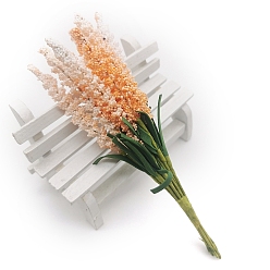 Сэнди Коричневый Пластиковая искусственная лаванда, для свадебного рождественского украшения, поделки своими руками домашний декор венок скрапбукинг, песчаный коричневый, 140 мм