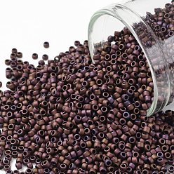 (703) Matte Color Mauve Mocha TOHO 15/0 Round Beads, Japanese Seed Beads, (703) Matte Color Mauve Mocha, 1.5mm, Hole: 0.7mm, about 3000pcs/bottle, 10g/bottle