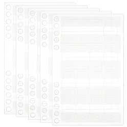 Прозрачный Наклейки-пряжки из ПВХ, наклейка-расширитель для папки с листами, прозрачные, 150x92x0.3 мм, 26шт / лист