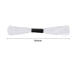 Белый Нитки хлопчатобумажные швейные, белые, 3 мм, около 8.57 ярдов (7.84 м) / моток