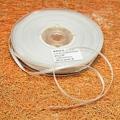 Белый Дым Репсовые ленты с двойными ребрами из серебряной нити, лучшие украшения для свадьбы, серый, 3/8 дюйм (9 мм), о 100yards / рулон (91.44 м / рулон)
