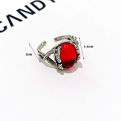 Дракон Ретро сплав с регулируемыми манжетами из смолы, античное серебро, дракон, 16 мм, внутренний диаметр: регулируемый