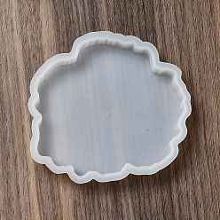 Белый Силиконовые формы для коврика с неправильным многоугольником своими руками, формы для литья смолы, для уф-смолы, изготовление изделий из эпоксидной смолы, белые, 98x108x13.5 мм