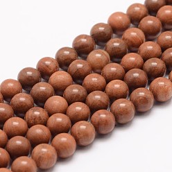 Tigerskin Jasper Natural Tigerskin Jasper Bead Strands, Round, 4mm, Hole: 1mm, about 95pcs/strand, 15.5 inch