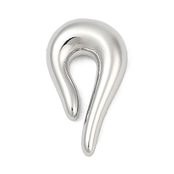 Платина Латунные подвески, арочные прелести, без кадмия и без свинца, стойки покрытие, долговечный, платина, 30.5x17.5x6 мм, отверстие : 3.8x2.4 мм