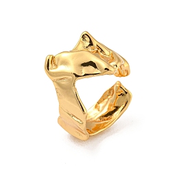 Другие 304 открытые манжеты из нержавеющей стали, золотые, внутренний диаметр: 17 мм