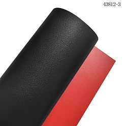 (123L) Белый крем непрозрачный блеск Двухцветная искусственная кожа pu ткань, для поделок ремесел, прямоугольные, огнеупорный кирпич, 1350x300x1.7 мм