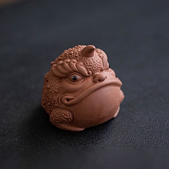 Шоколадный Керамика, фигурки буфонида, украшение для домашнего офиса по фэн-шуй, цвет шоколада, 41x54x56 мм