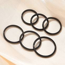 Черный 304 кольца плоские из нержавеющей стали, чёрные, 2 мм, внутренний диаметр: 15.5~20.5 мм