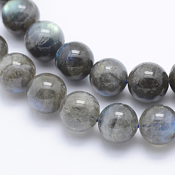 Labradorite Natural Labradorite Beads Strands, Round, 12~12.5mm, Hole: 1mm, about 34pcs/strand, 15.7 inch(40cm)