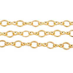 Золотой 1 дворовые медные цепочки ручной работы размер 6x1 мм золотые цепочки мать-сын для изготовления ювелирных изделий