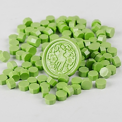 Зелено-Желтый Частицы сургуча, для ретро печать печать, восьмиугольник, зеленый желтый, пакет размер мешка: 114x67мм, около 100 шт / упаковка